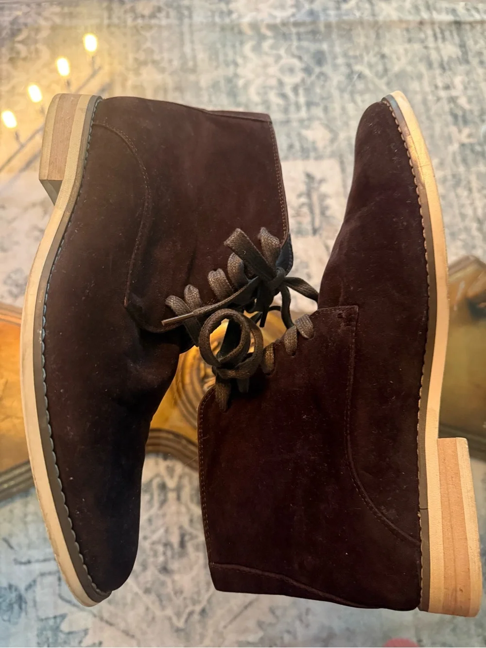 Men's Suede Chukka Boots in Dark Brown Classic Menswear Dark Academia 9